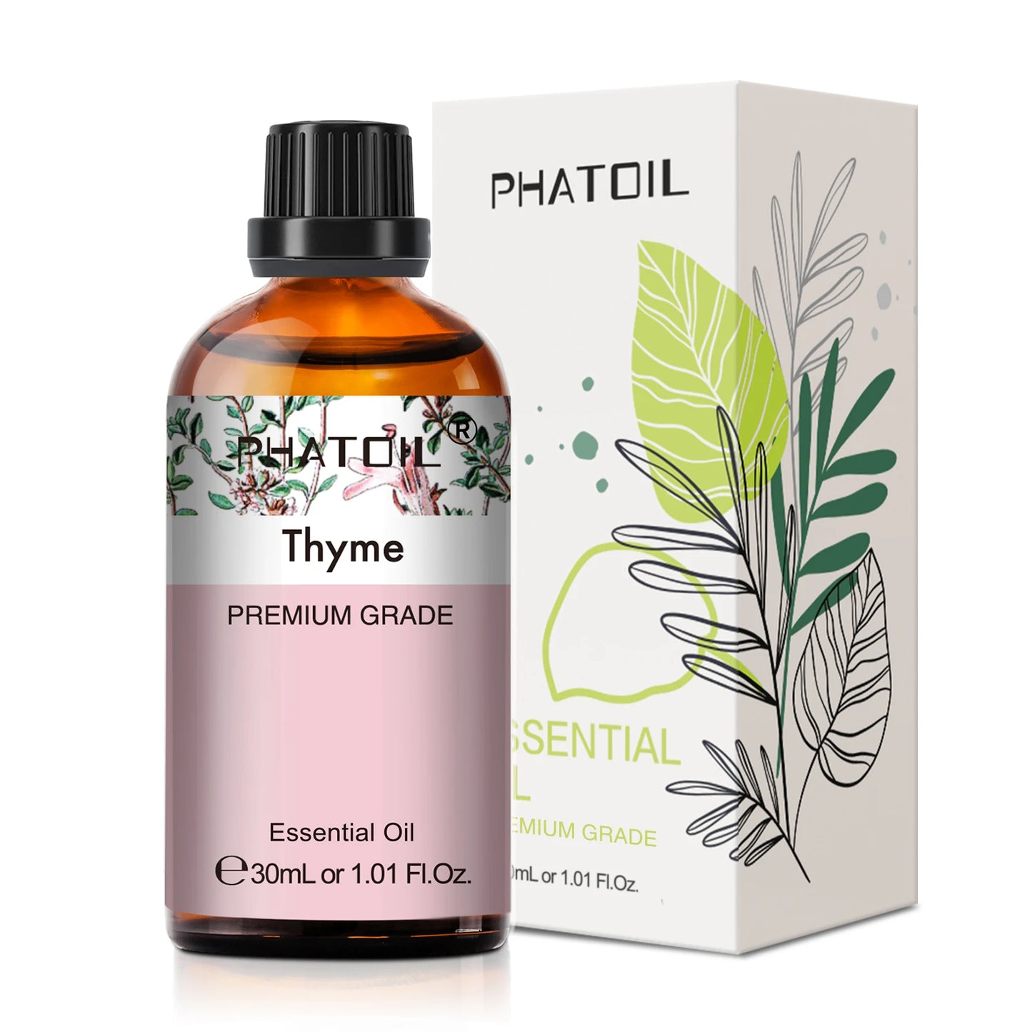 PHATOIL 1PCS Aromatherapy Essential Oil 30ml Lemon Eucalyptus Lavender Bergamot Jasmine Juniper Rose Vanilla Aroma Essential Oil