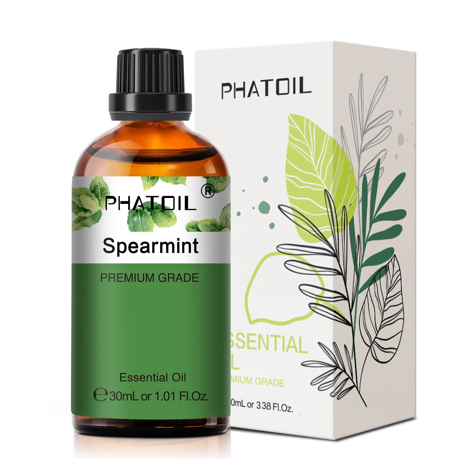PHATOIL 1PCS Aromatherapy Essential Oil 30ml Lemon Eucalyptus Lavender Bergamot Jasmine Juniper Rose Vanilla Aroma Essential Oil