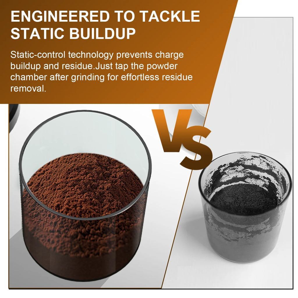 Electric Conical Burr Grinder Coffee Bean Grinder with 25 Grind Setting for French Espresso Touchscreen Dual Modes Grinding